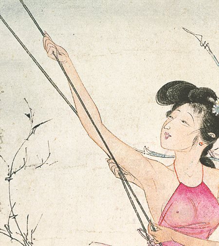 泌阳-胡也佛的仕女画和最知名的金瓶梅秘戏图